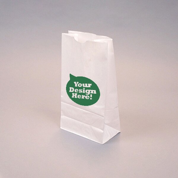 Custom-Printed White Kraft 6-lb Bag